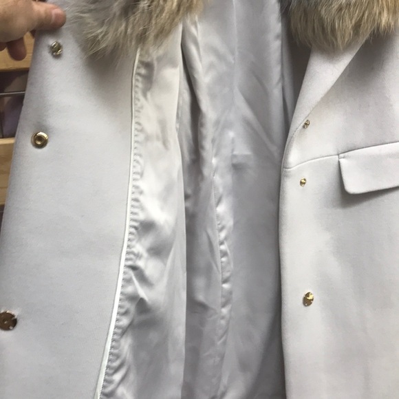 1 Madison Fox Fur Wool-Blend Coat - Picture 13 of 16